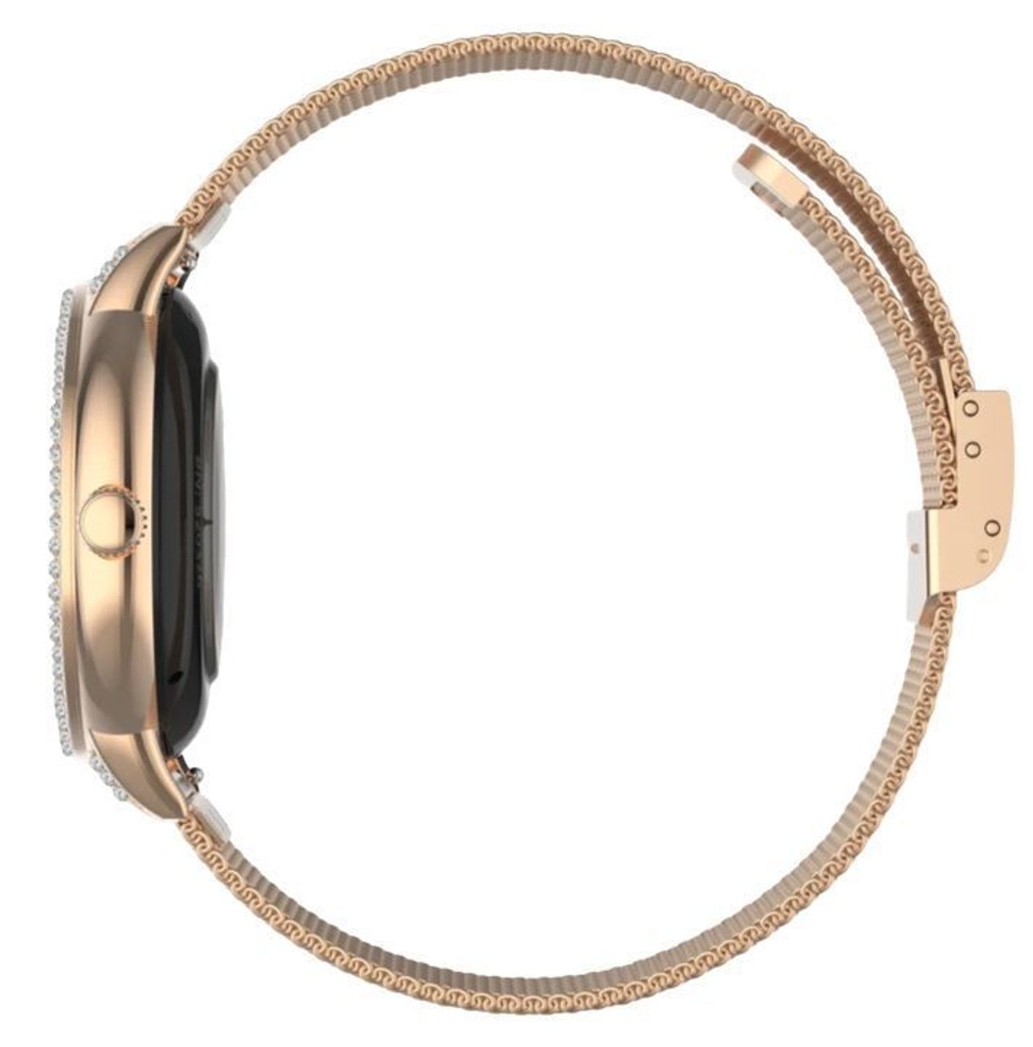 Smartwatch damski Garett Stella różowe złoto mesh AMOLED 1,1″ + biały pasek (4).jpg